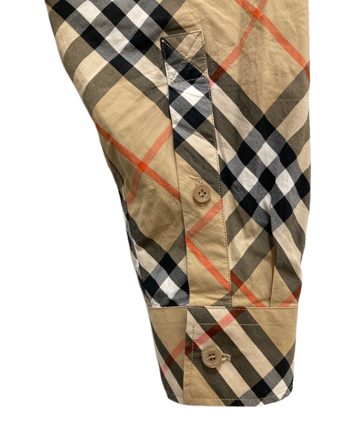 中古・古着通販】BURBERRY (バーバリー) ノバチェックシャツ ベージュ