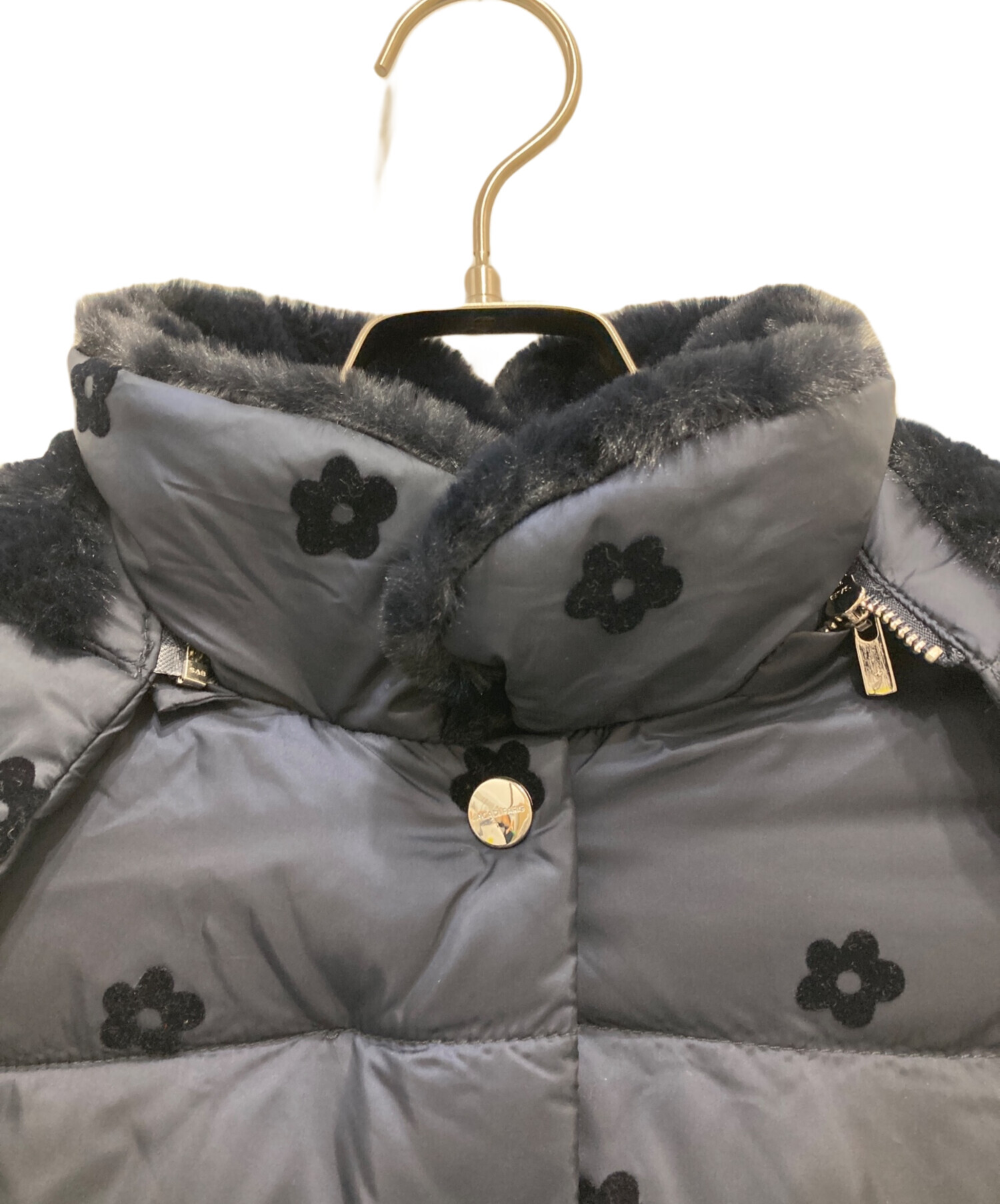 中古・古着通販】jacadi (ジャカディ) 花柄中綿ジャケット ネイビー