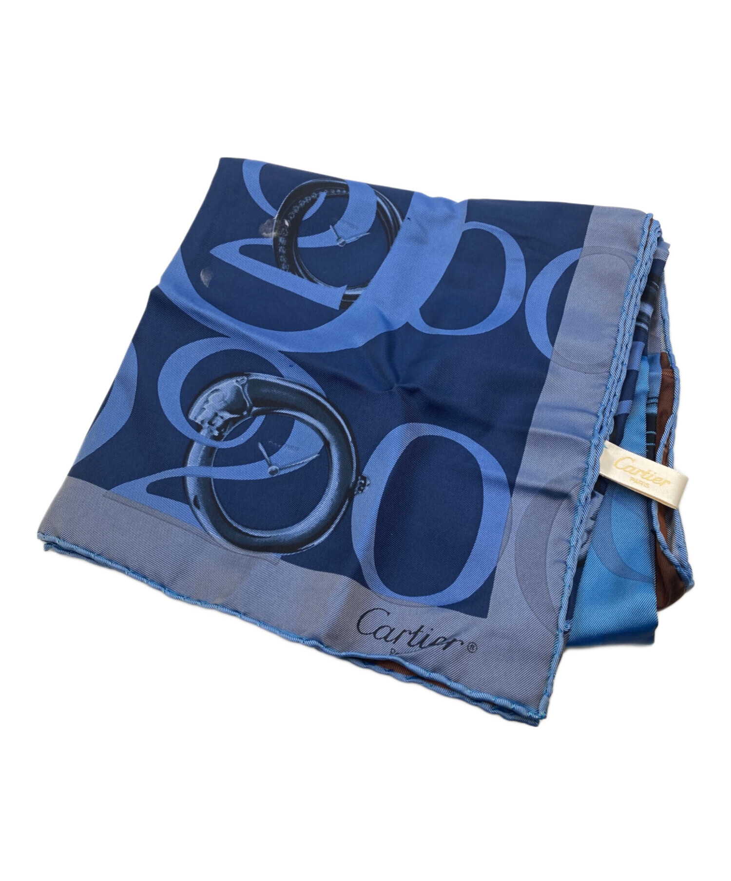 中古・古着通販】Cartier (カルティエ) 時計柄シルクスカーフ