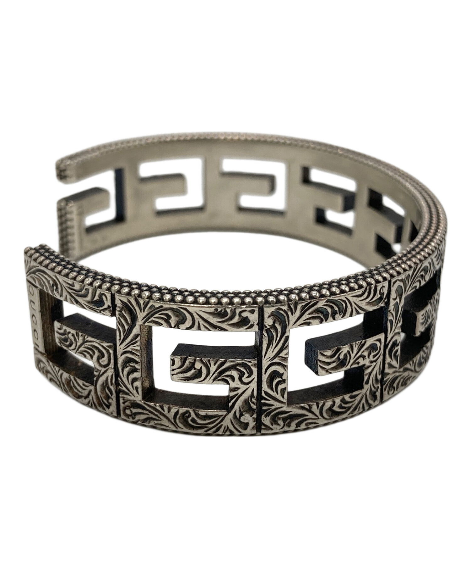 中古・古着通販】GUCCI (グッチ) スクエアGアラベスクバングル