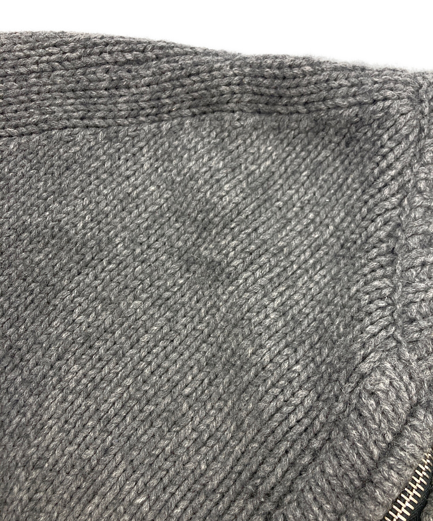 中古・古着通販】GUCCI (グッチ) GGロゴダブルジップニットポンチョ