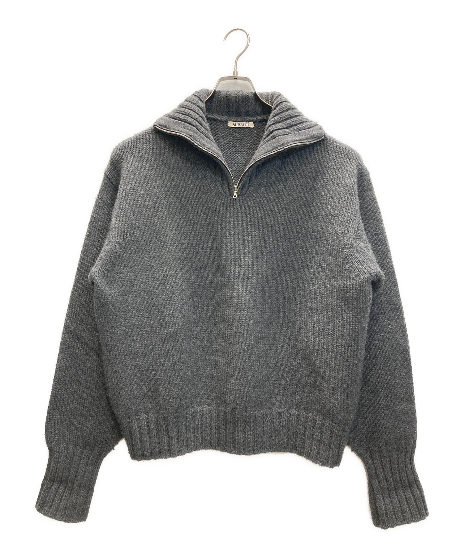 中古・古着通販】AURALEE (オーラリー) WOOL SOFT CORD KNIT HALF ZIP