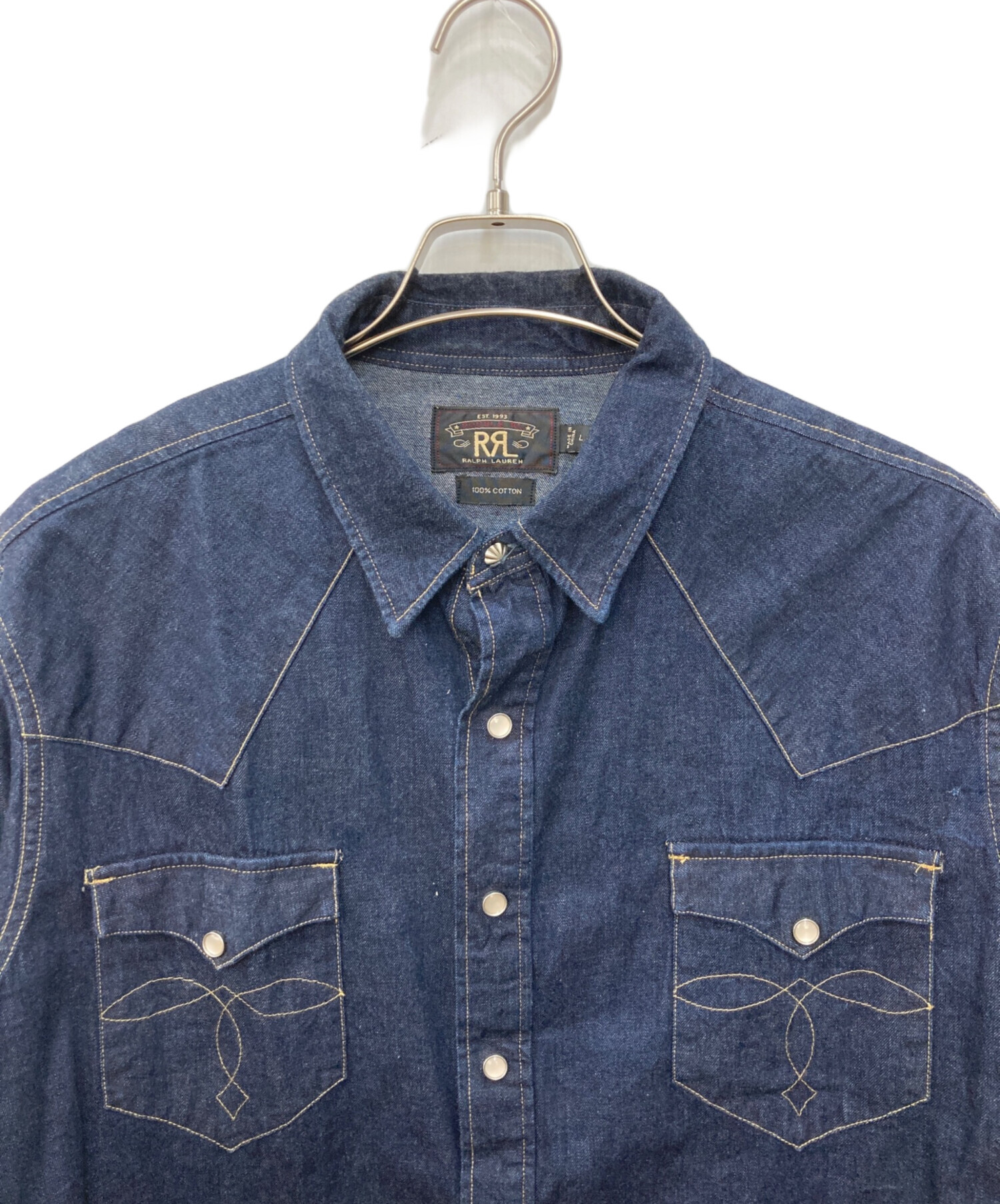 中古・古着通販】RRL (ダブルアールエル) コンチョボタンデニム