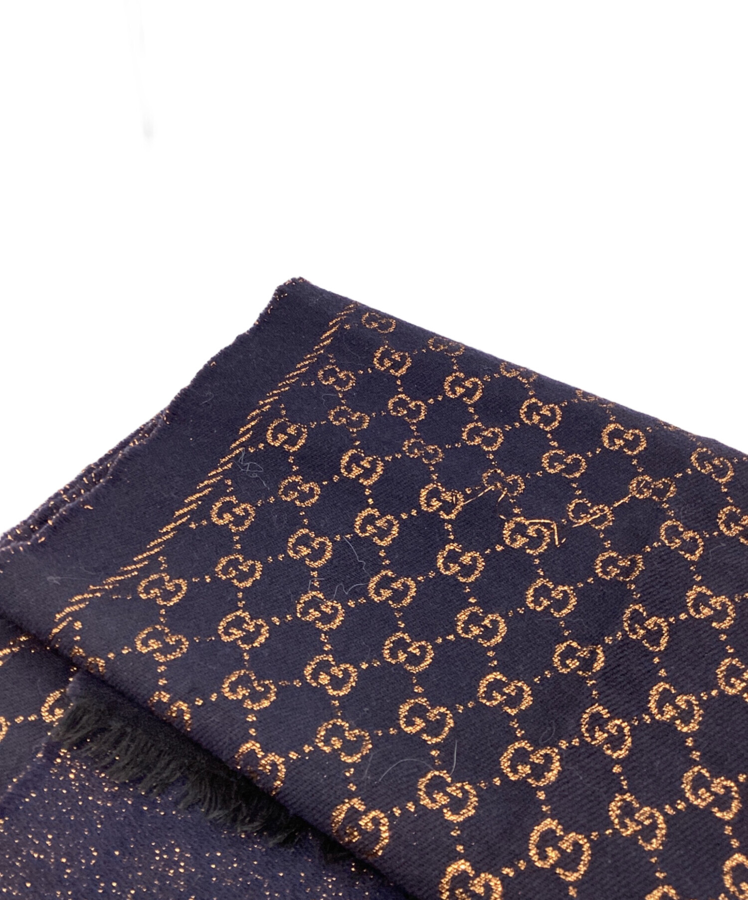 中古・古着通販】GUCCI (グッチ) メタリックGG マフラー 479763