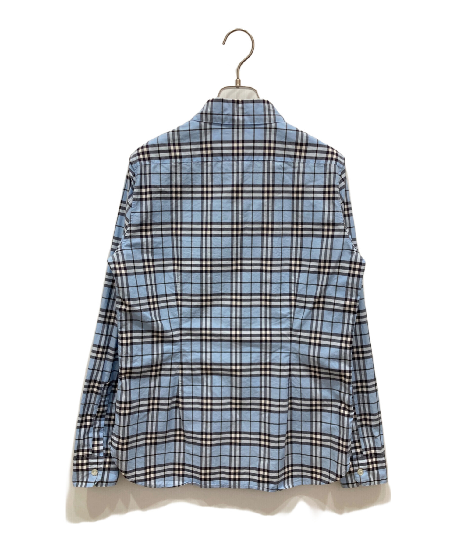 バーバリー ロンドン ワンピース ノースリーブ リネン100% ノバチェック