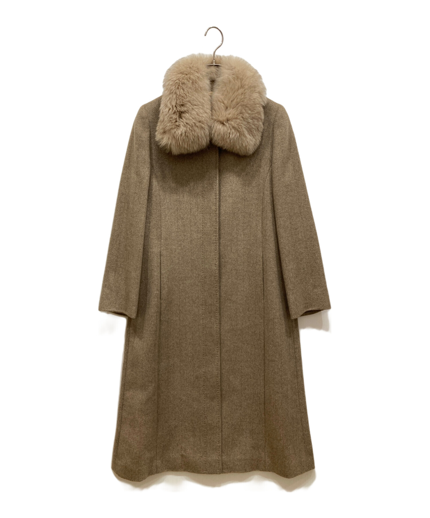 中古・古着通販】BALMAIN (バルマン) フォックスファー比翼カシミヤ