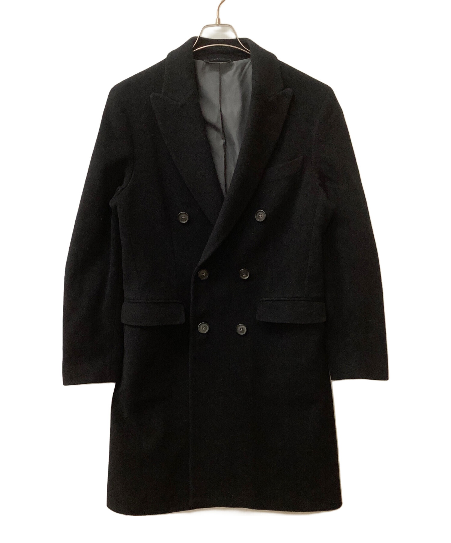 中古・古着通販】Hevo (イーヴォ) チェスターコート ブラック サイズ