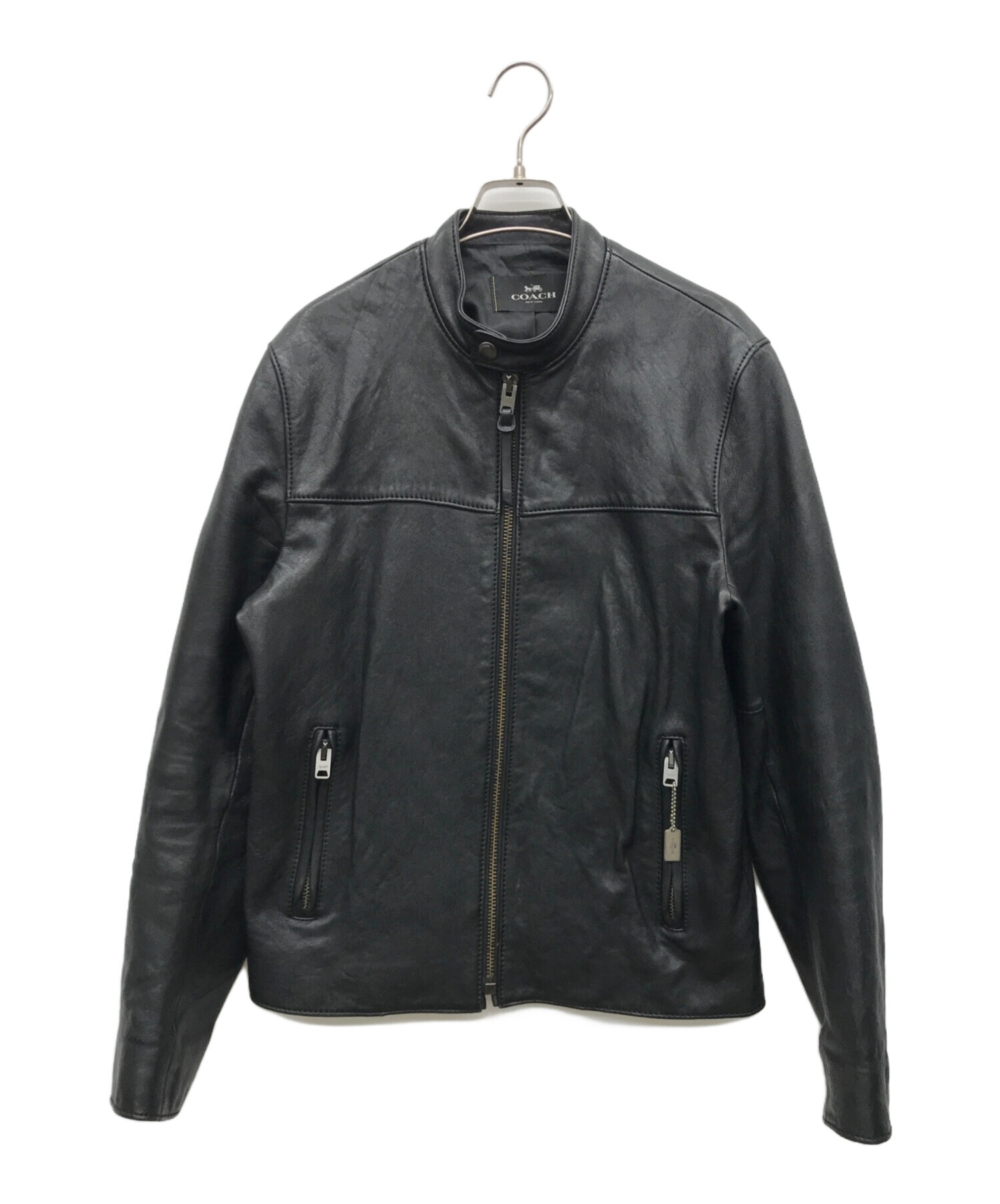 中古・古着通販】COACH (コーチ) シングルライダースジャケット