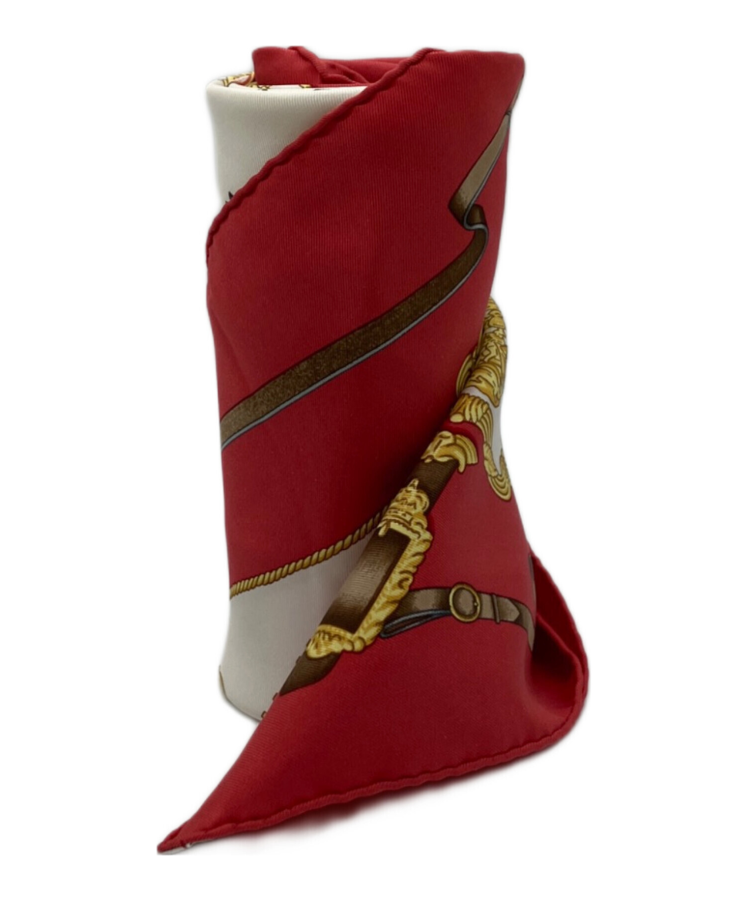 中古・古着通販】HERMES (エルメス) カレ90 シルクスカーフ ベージュ