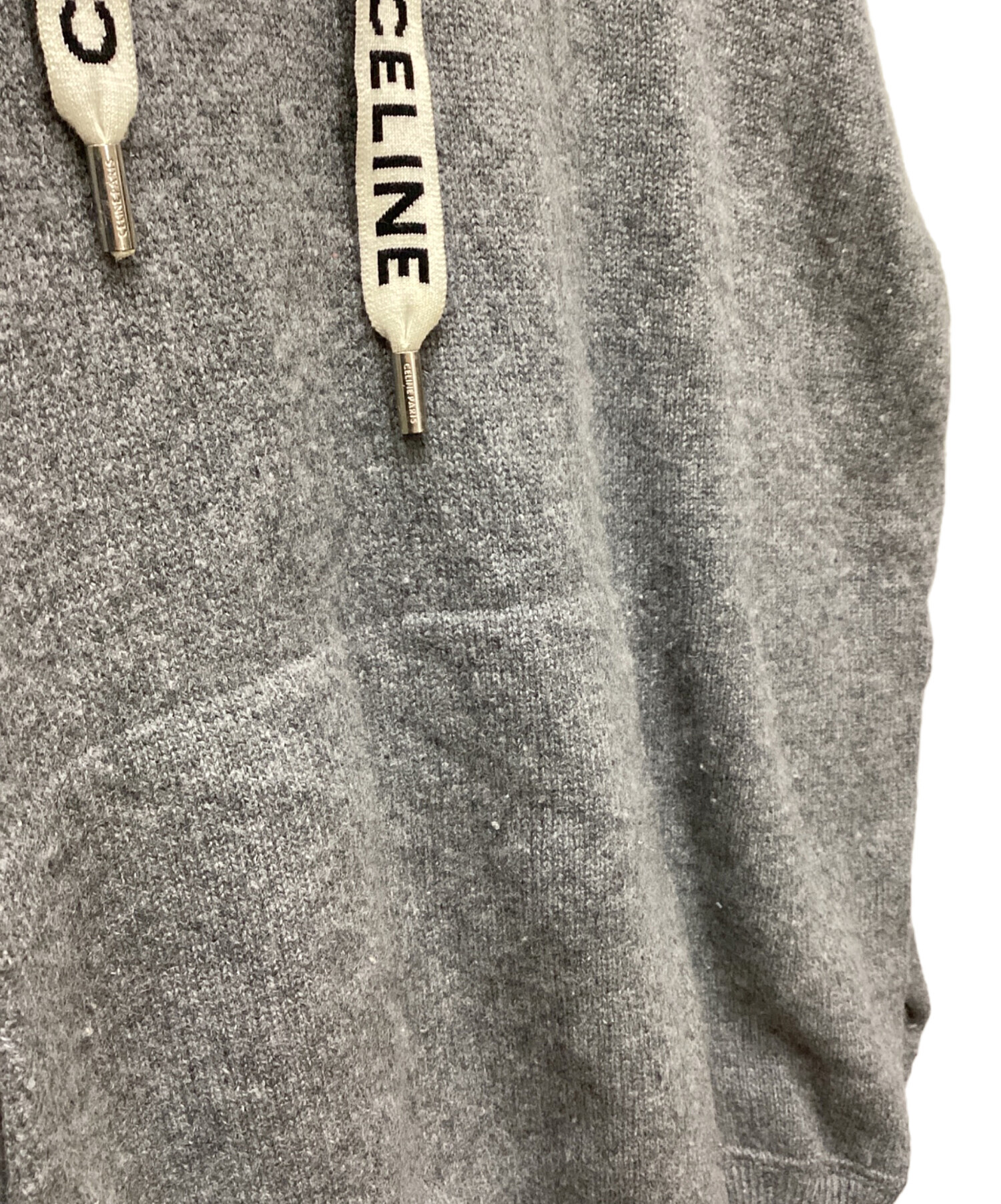 中古・古着通販】CELINE (セリーヌ) ウールカシミヤニットパーカー