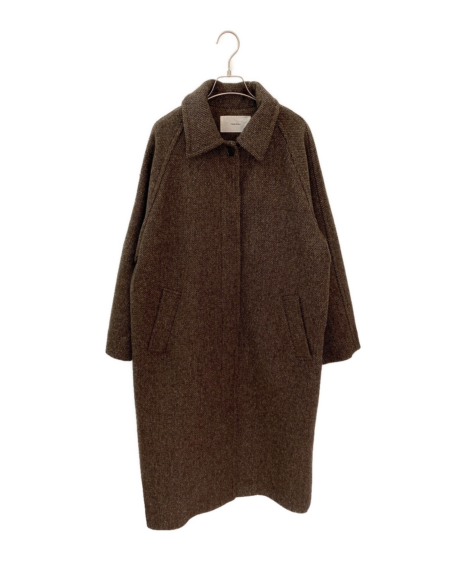 中古・古着通販】TODAYFUL (トゥデイフル) Mixwool Raglan Coat チョコ