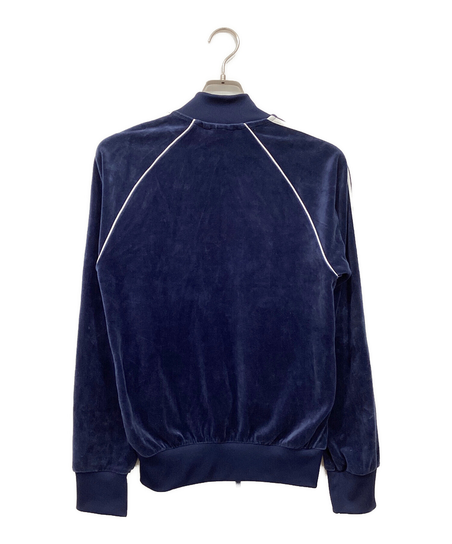 中古・古着通販】adidas (アディダス) ベロア トラックトップ ネイビー