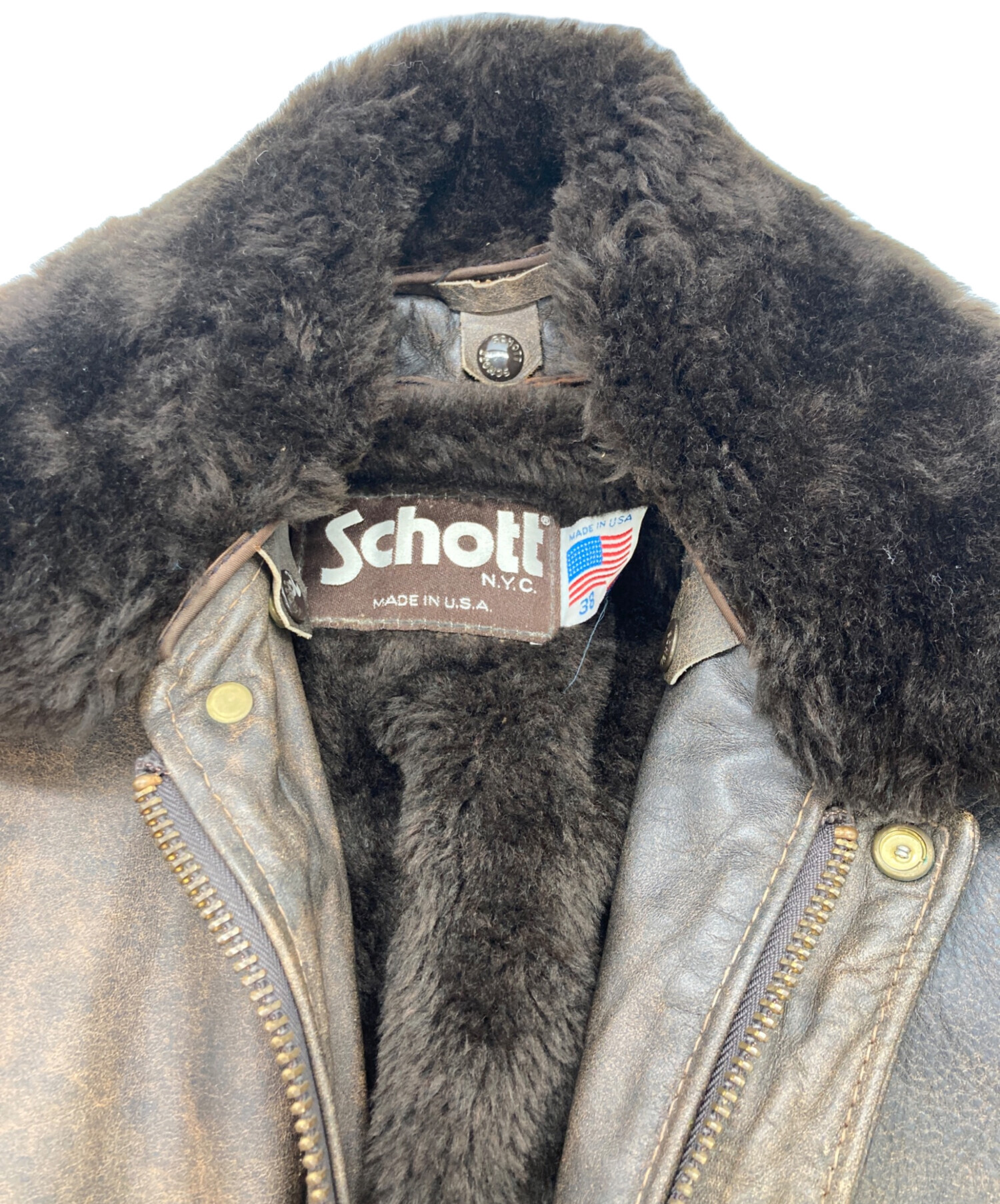 中古・古着通販】Schott (ショット) ボアライナーレザージャケット