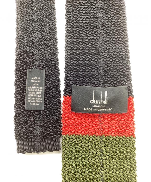 中古・古着通販】dunhill (ダンヒル) シルクニットタイ マルチカラー