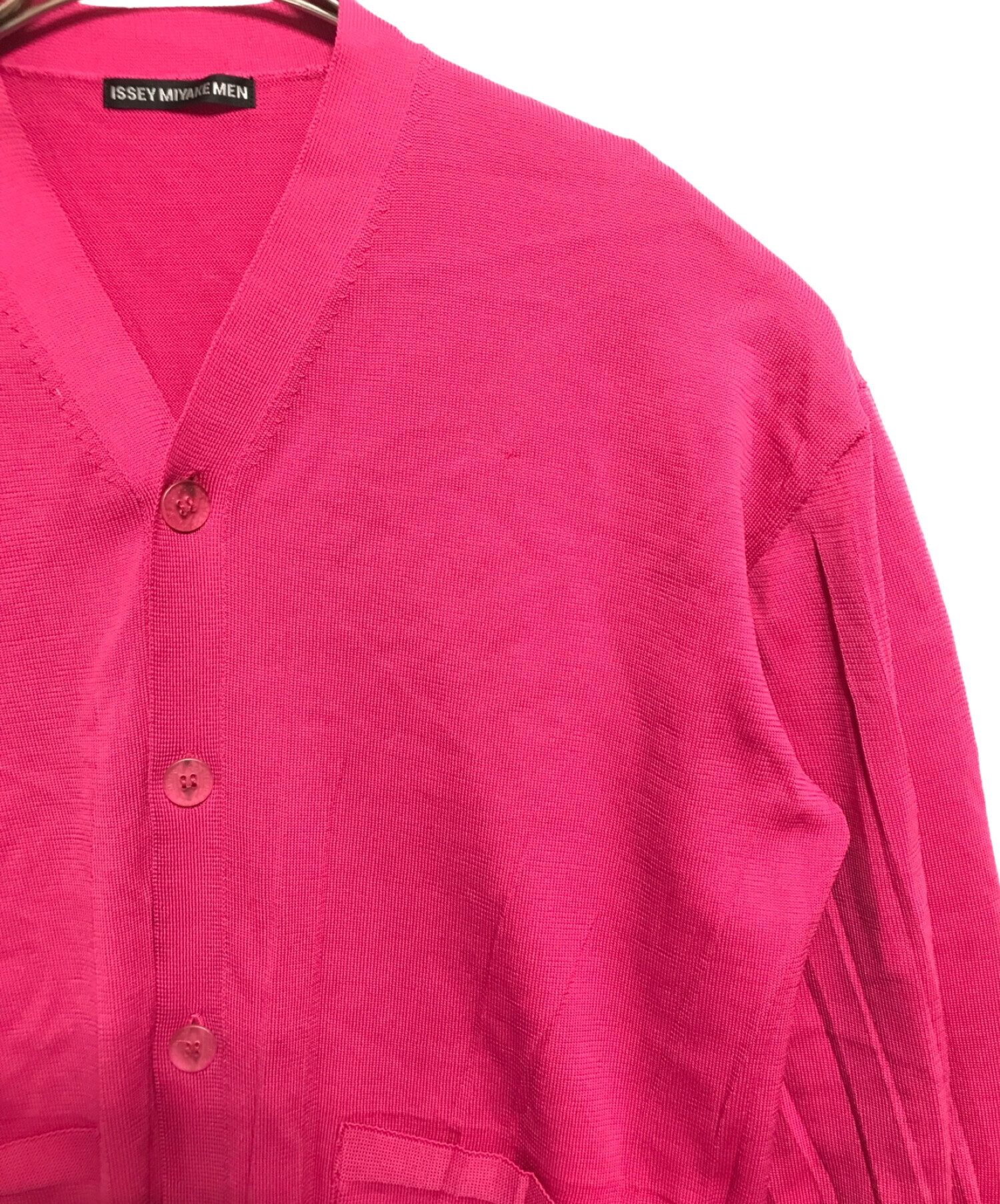 ピンクの猫 ISSEY SPORT ウールカーディガンジャケット ピンクの猫