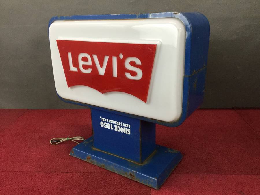 LEVI'Sリーバイスディスプレイライト 販促 店頭 非売品 コーナーサイン