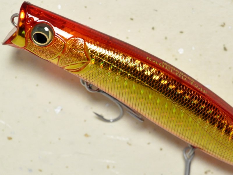 メガバス カゲロウ124F：GG AKAKIN（1091限定カラー）【ネコポス配送可