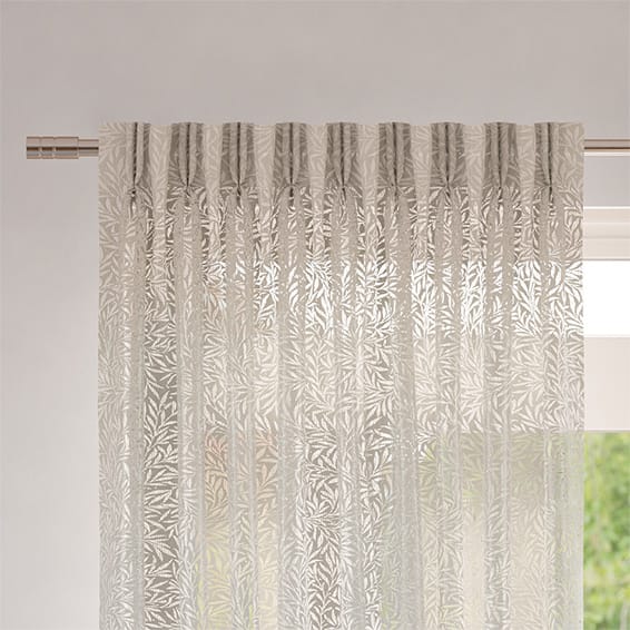 ウィリアムモリス ウイロー ペブル ボイル レースカーテン