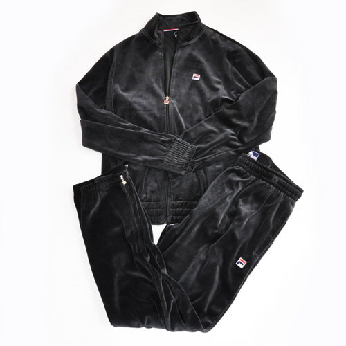 FILA / フィラ ベロアセットアップ ブラック | TUNNEL STORE｜大阪