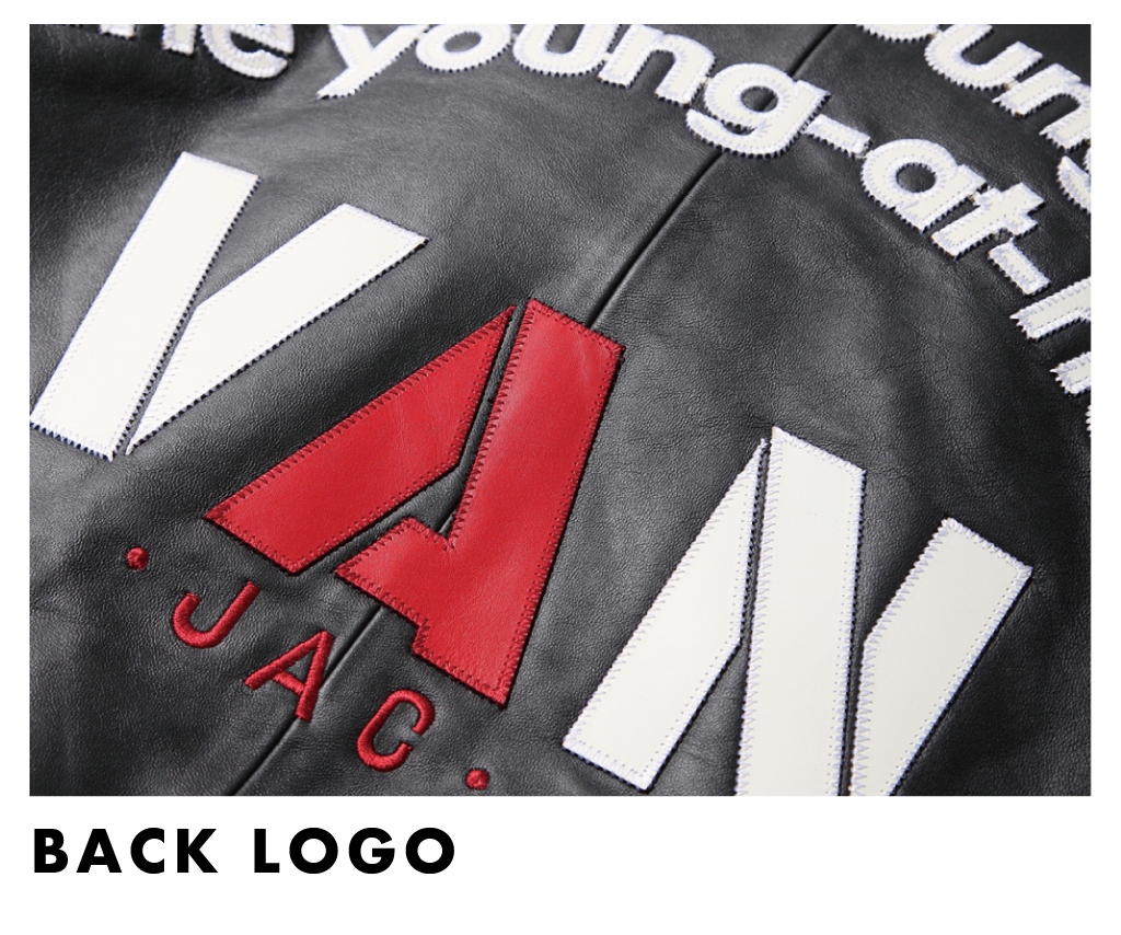 ALL LEATHER STADIUM JUMPER - VAN STORE