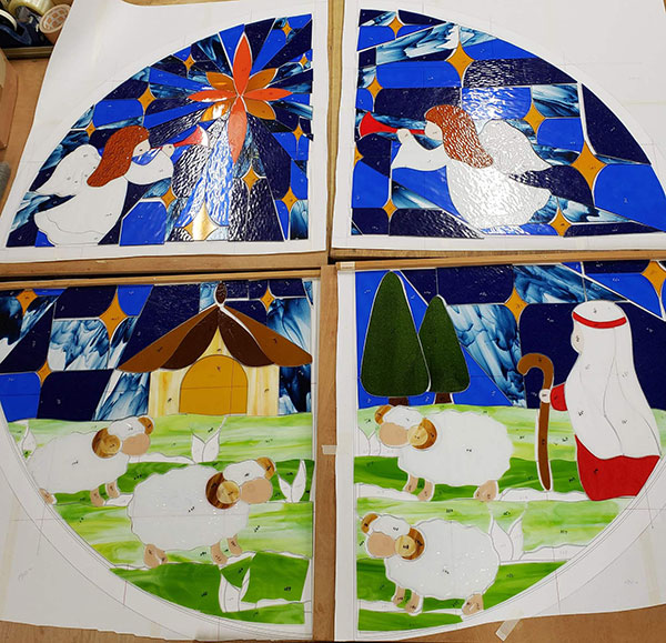 釧路湖畔幼稚園ステンドグラス制作の流れ | ステンドグラス・ビトロ コラム