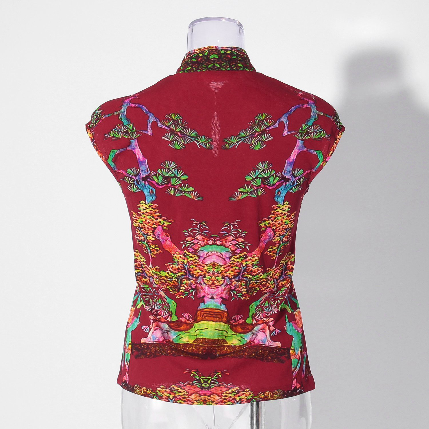 Bonsai pearl Inlaid print net ブラウス｜VIVIENNE TAM（ヴィヴィアン