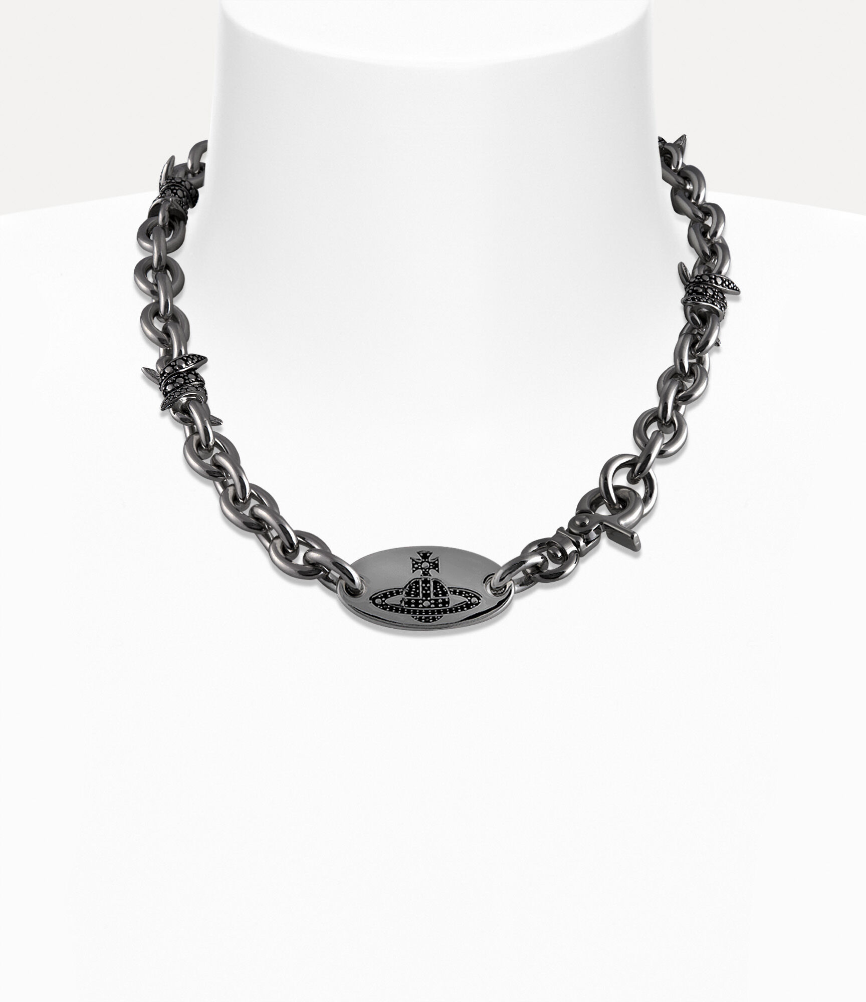 Man. Verena Chain Necklace in RUTHENIUM | Vivienne Westwood®