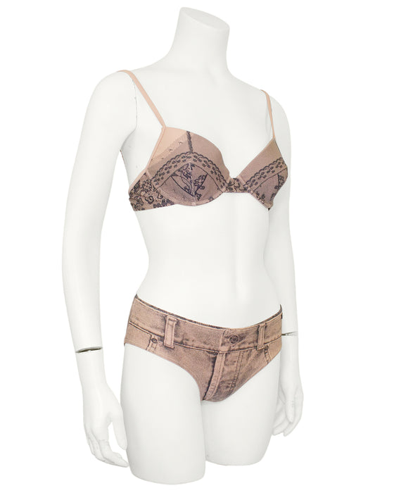 Spring/Summer 2006 Trompe L'oeil Lace and Denim Bikini – Vintage