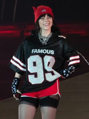 Billie Eilish Black Famous Oversized Jersey | Victoria Jacket