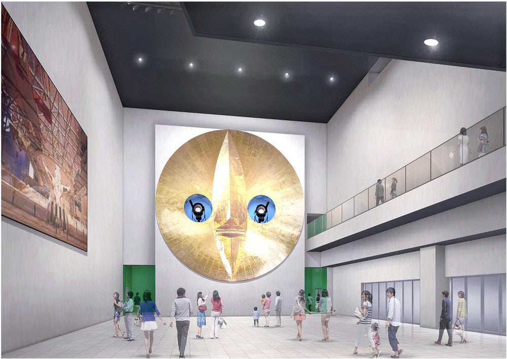 大阪万博:太陽の塔の顔、実は2代目…見下ろす初代「黄金の顔」30年