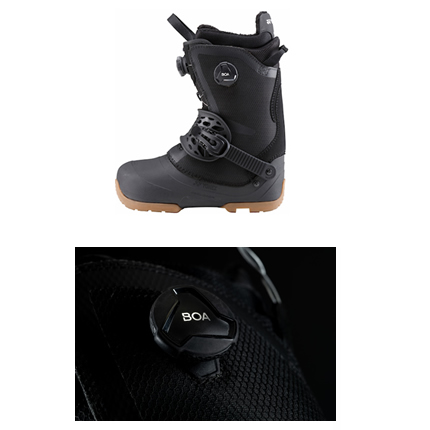 リフトを降りたら瞬時に装着できる 独自のステップインシステム