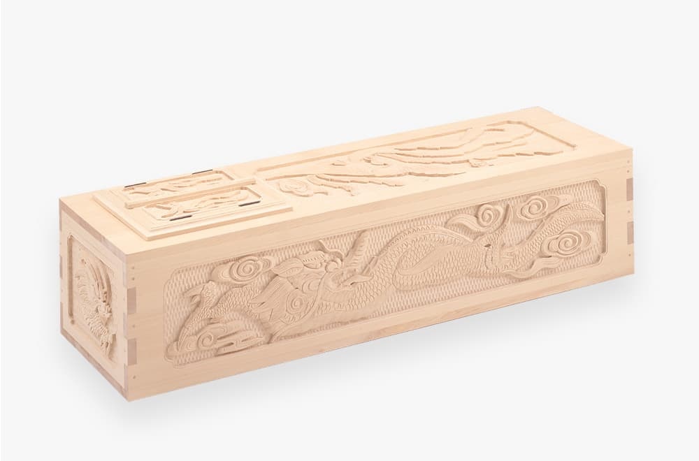 天然木龍五面彫刻 | ヤマトコフィン