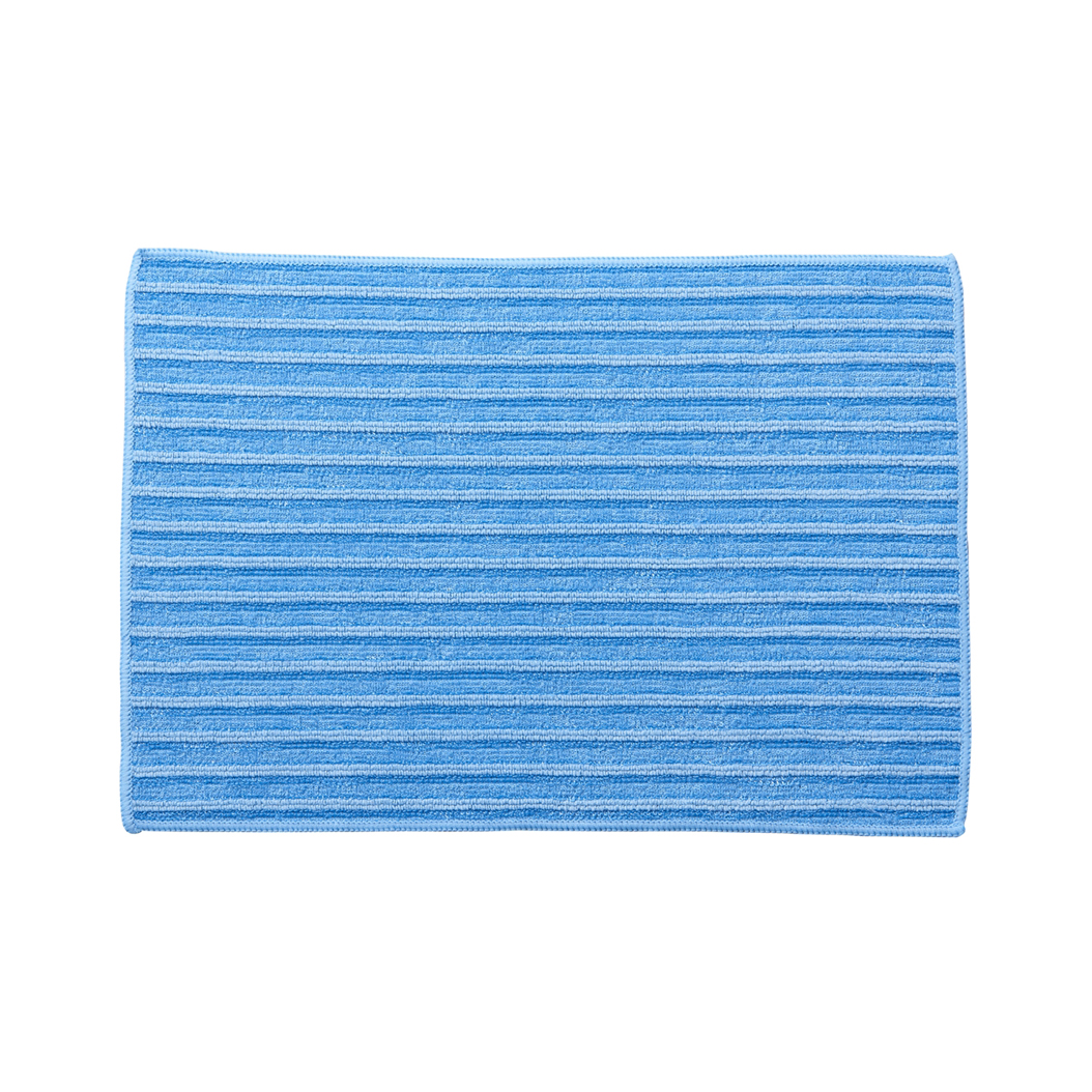 抗菌マイクロファイバークロスストライプ 8枚 ブルー | 山崎産業株式
