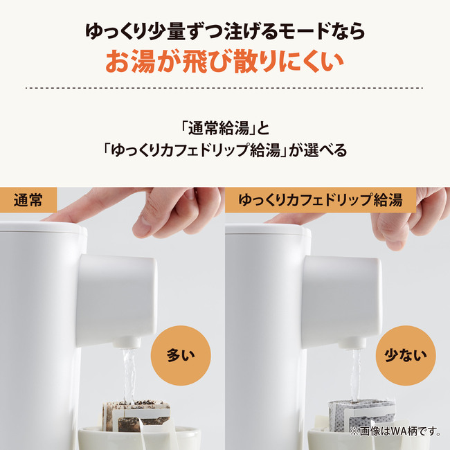 電動ポット STAN.シリーズ 1.2L 品番：CP-CA12 色柄：WA（ホワイト