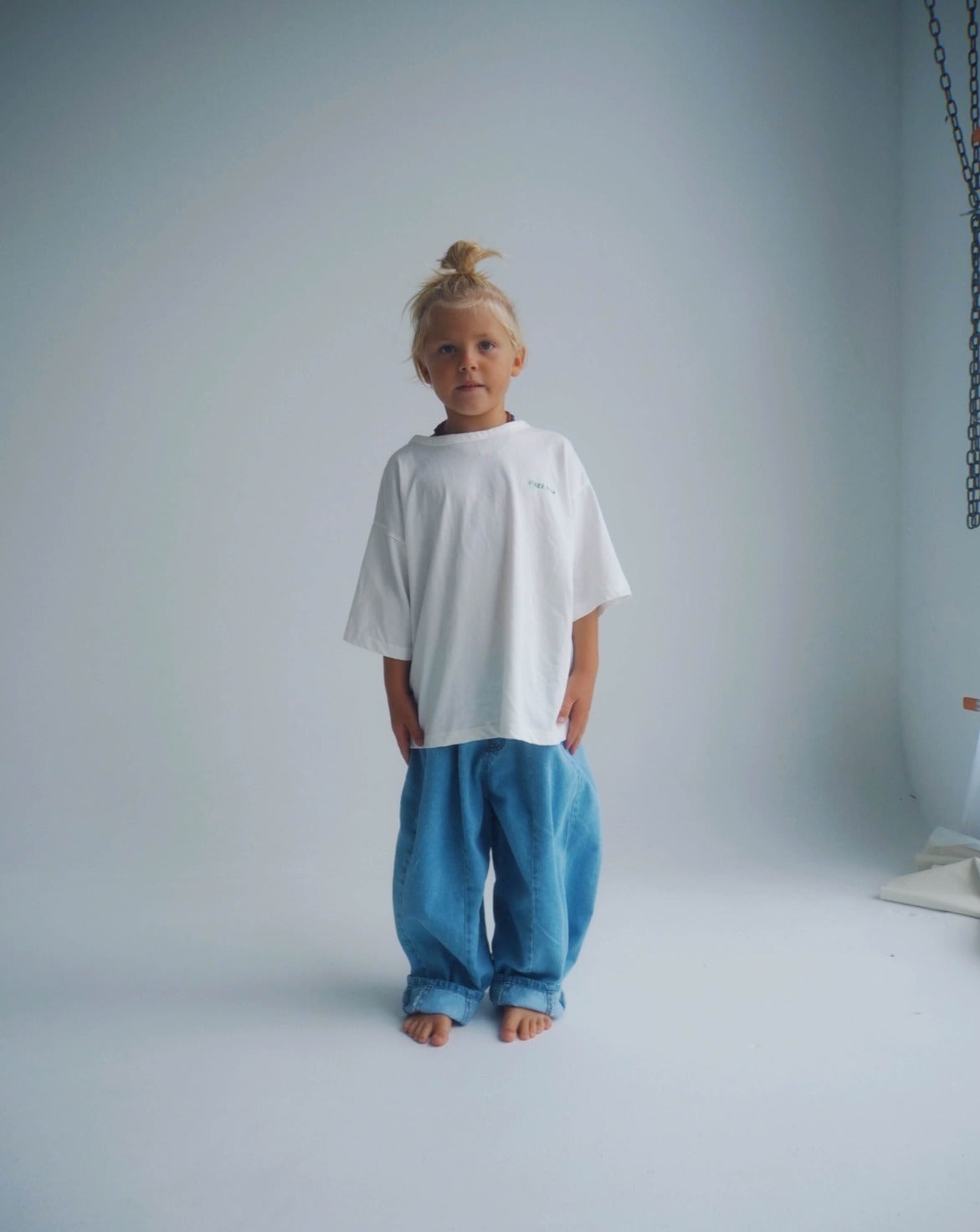 ziggyzaza sukidenim 新品 ZIGGY ZAZA suki denim jean blue(18-24M,3