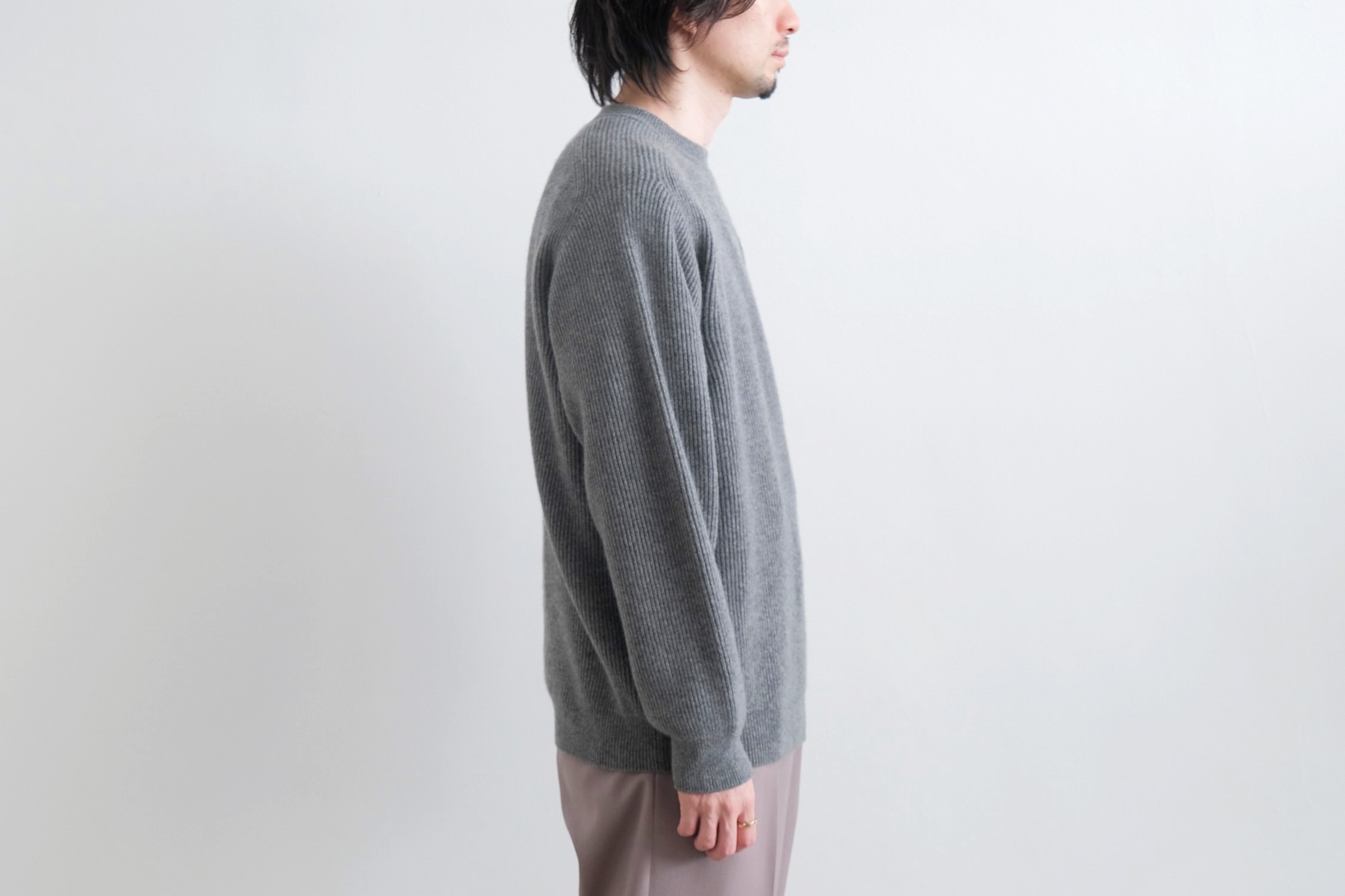 INNOCENT CASHMERE RIB CREW NECK - WUNDER