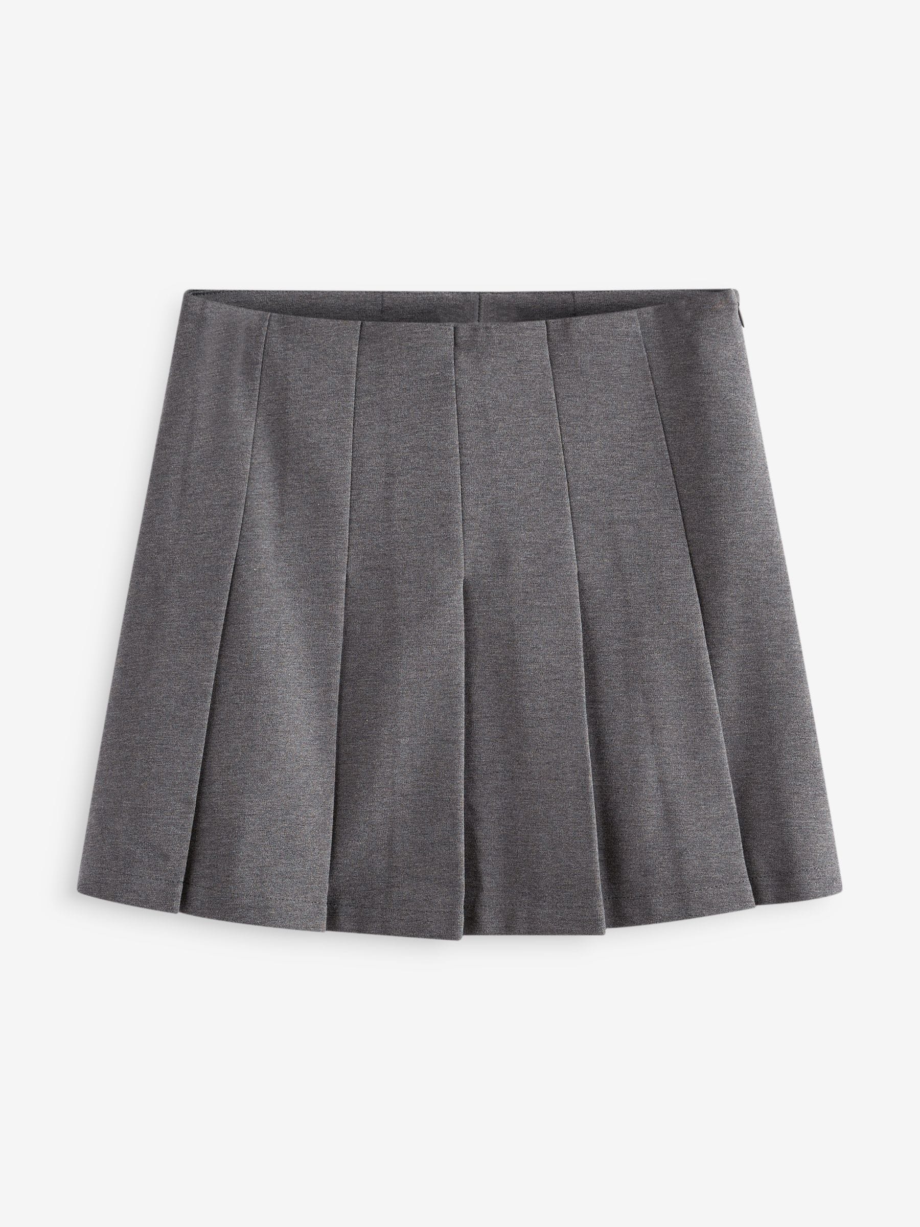 Grey Premium Jersey Kilt Skirt | Laura Ashley