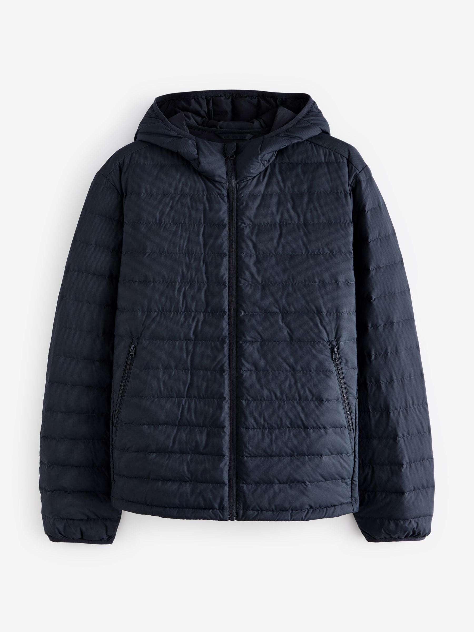 Next：日本 ネイビー ブルー - ダウンジャケット 小雨耐性 軽量 フード