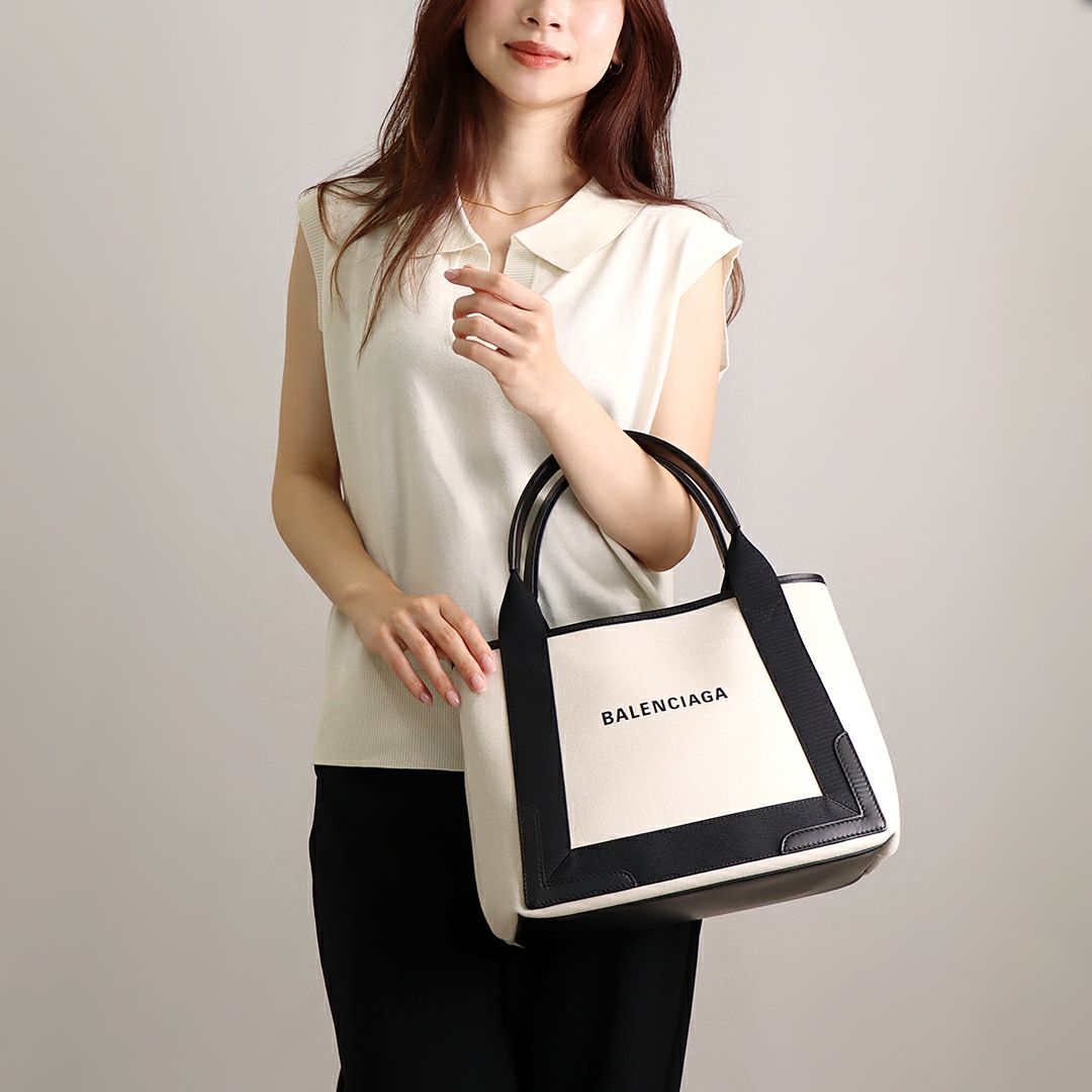 バレンシアガ トートバッグ 【NAVY CABAS S：ネイビーカバス S