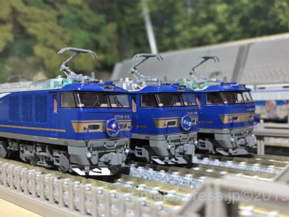 EF510 500番台（514・515）北斗星色を弄る。その3 KATO 3065-1 3065-3