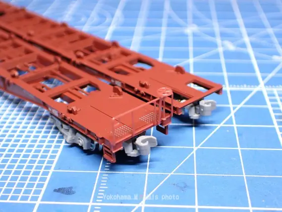 コキ50000(グレー台車)コンテナ無積載を弄る。その1 KATO 10-1317 11