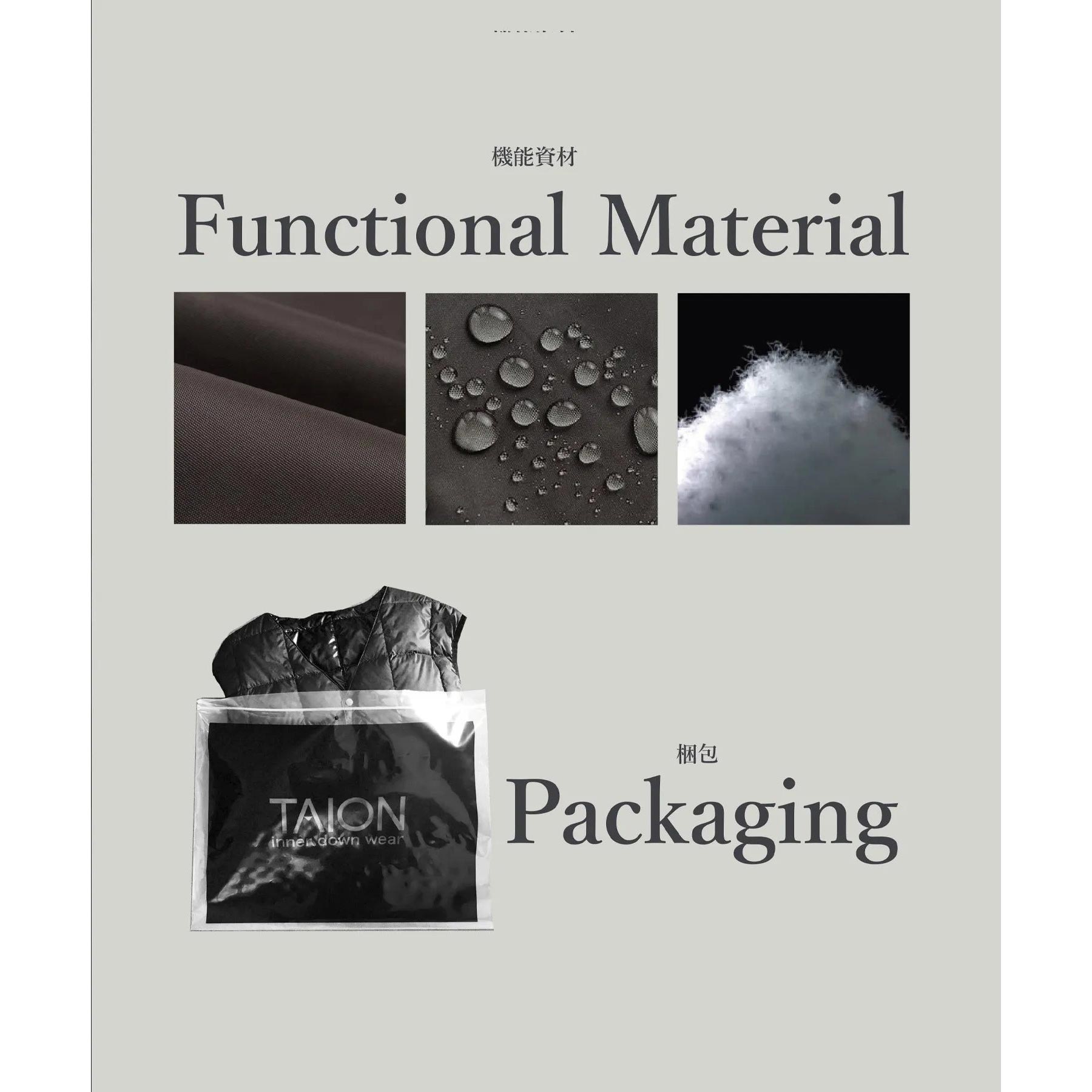 ミリタリー ダウンケープ メンズ レディース ウェア TAION-CPML-1