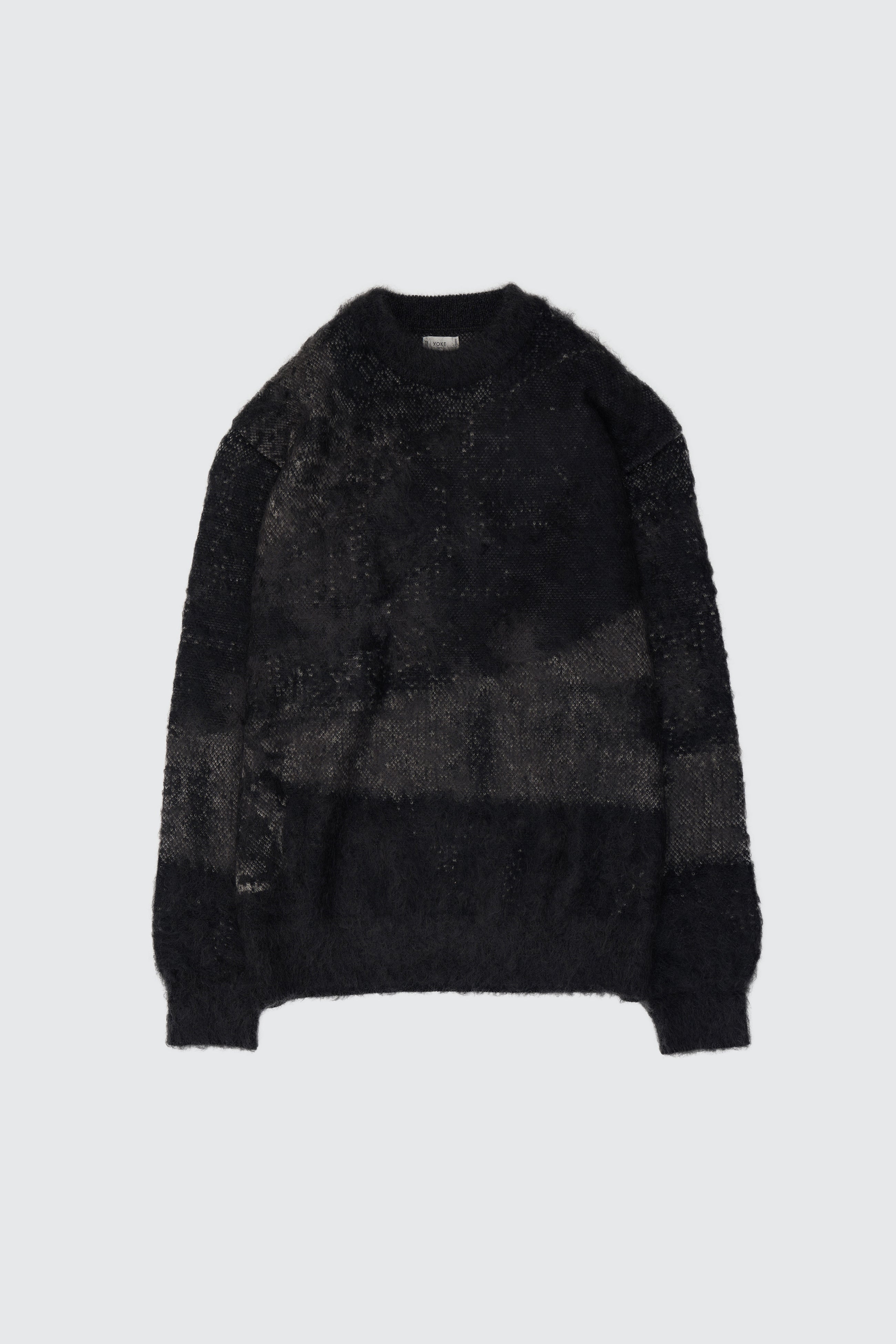 Abstract Jaquard Mohair Cardigan | YOKE Official Website