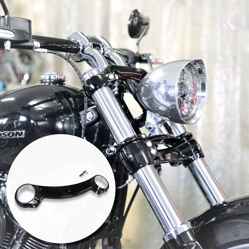 トライジャ□ ヘッドライトステー ブラック 【18年以降 FXBR/S