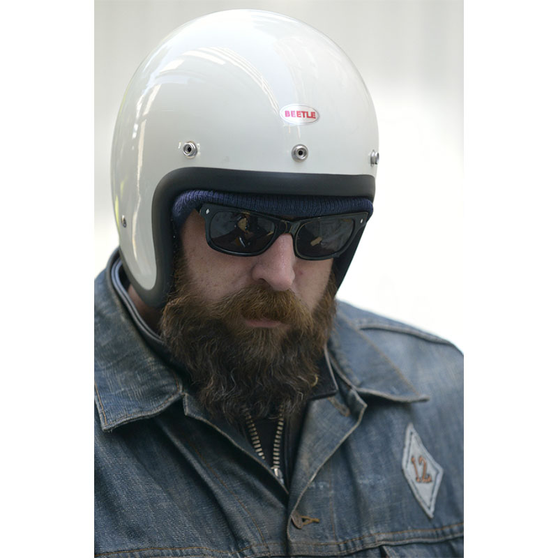 オーシャンビートル□ BEETLE L.A.C ジェットヘルメット ブラック