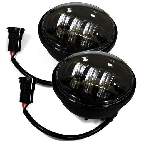 ハーレー専用□ 4インチLED補助ライト・フォグランプ 左右2個セット