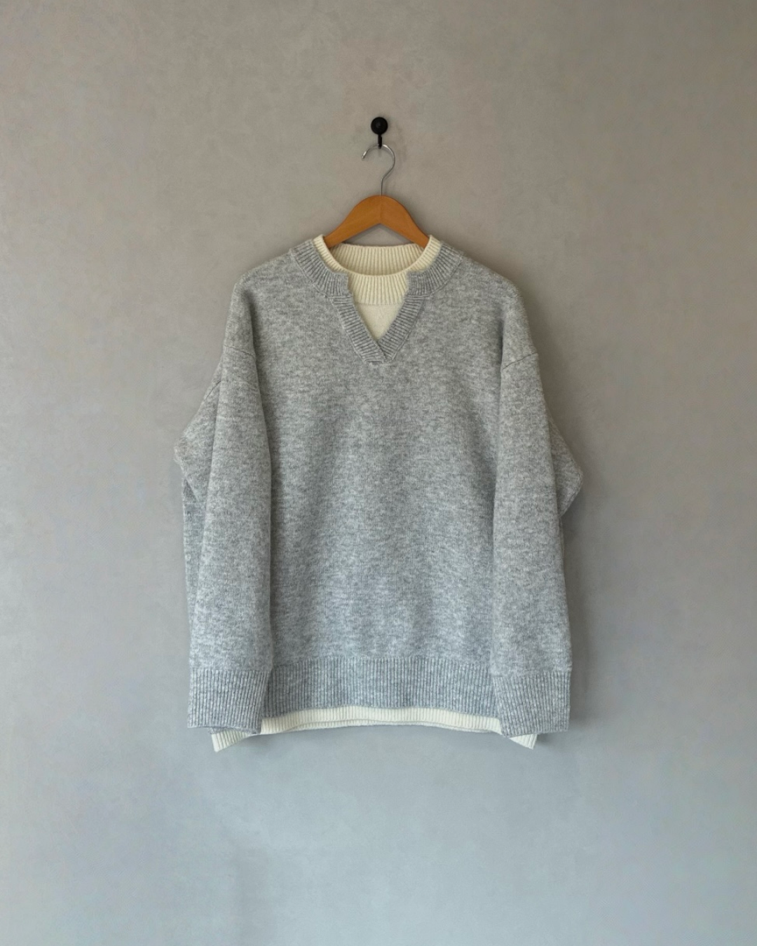 即納】ウールブレンドレイヤードVネックセーター RR5004 – YOLO（ヨロ