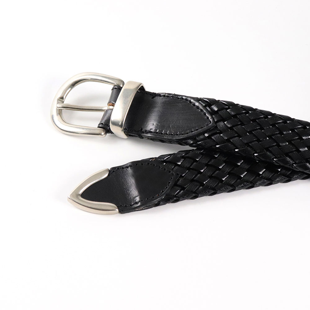 Traditional Standard イタリア製 レザーメッシュベルト Traditional