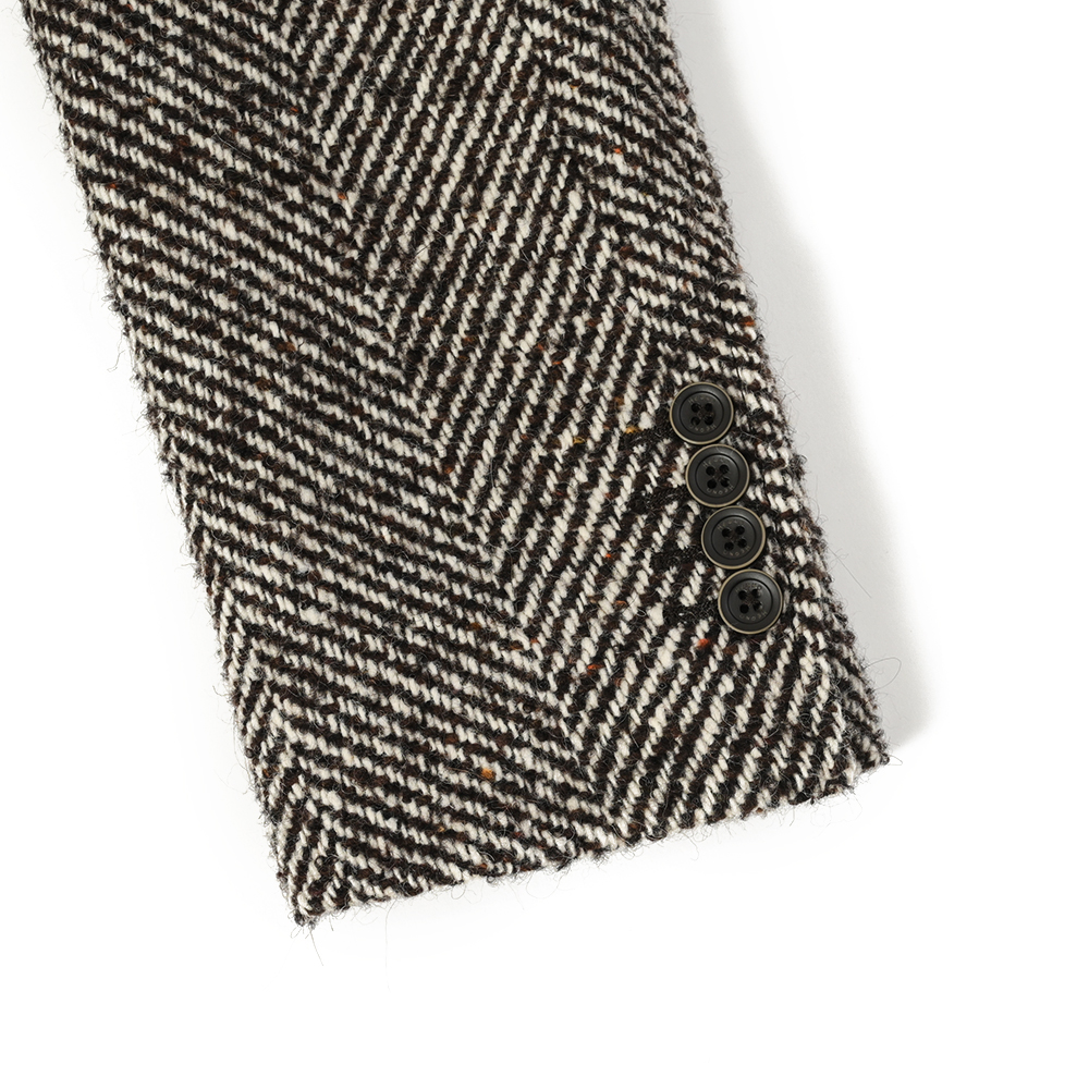 アルパカ混ヘリンボーンチェスターコート Traditional Standard