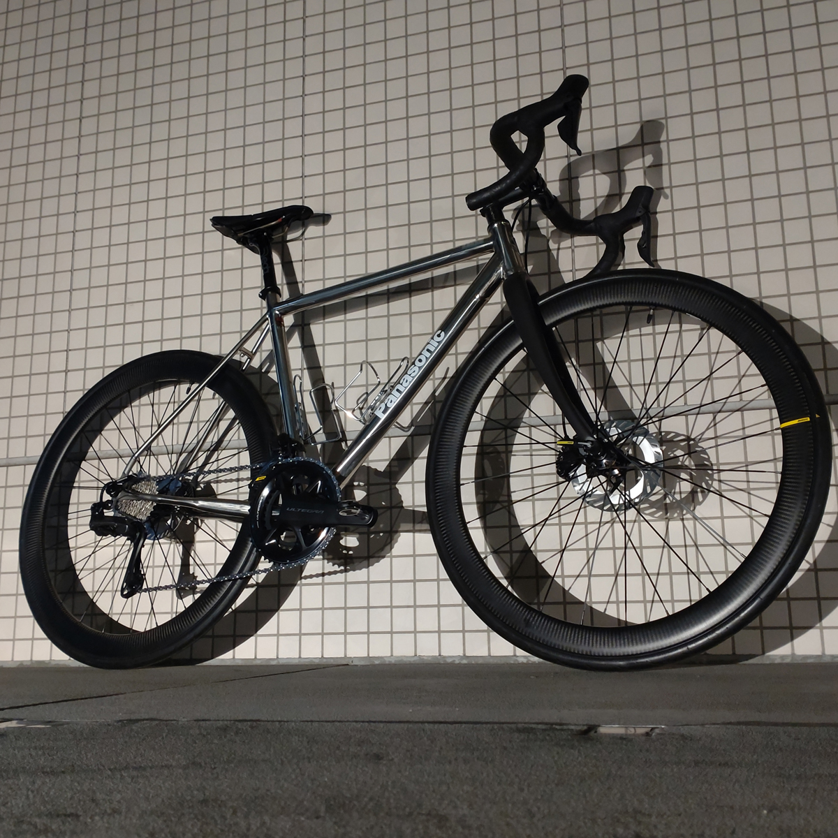 お客様の1台】生涯の一台チタンDISCロードバイク、PANASONIC-TITAN